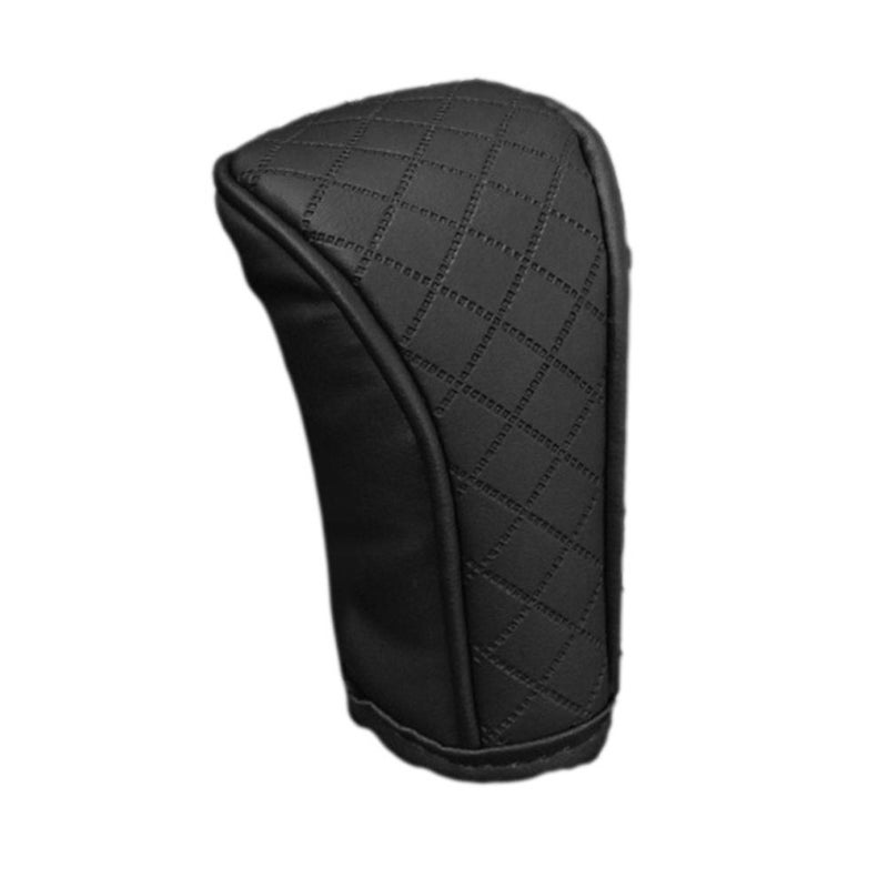 Car gear shift cover, breathable leather, cowhide gear shift cover, carbon fiber texture, universal gear shift cover, interior accessory.